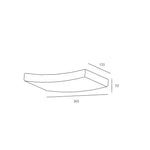 Wall lamp CURVE-36 1xR7s JVS