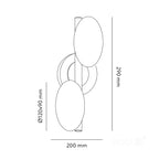 Wall lamp ELIPSE ELEGANCE K 2xG9 Kobi Design