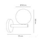 Wall lamp GLOBE ELEGANCE GOLD K 1xG9 Kobi Design