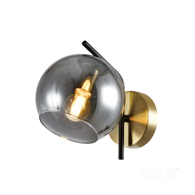 Wall lamp GLOBE ELEGANCE SMOKE K 1xE14 Kobi Design