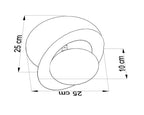 Wall lamp NAZARIA CIRCLE white