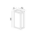 Garden wall lamp LED ENTERA 10W 4000K IP54 Kobi