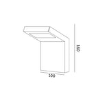 Garden wall lamp LED INDUO K 10W 4000K IP54 Kobi