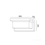 Garden wall lamp LED LENTERO 12W 4000K LX IP54 black LED2B