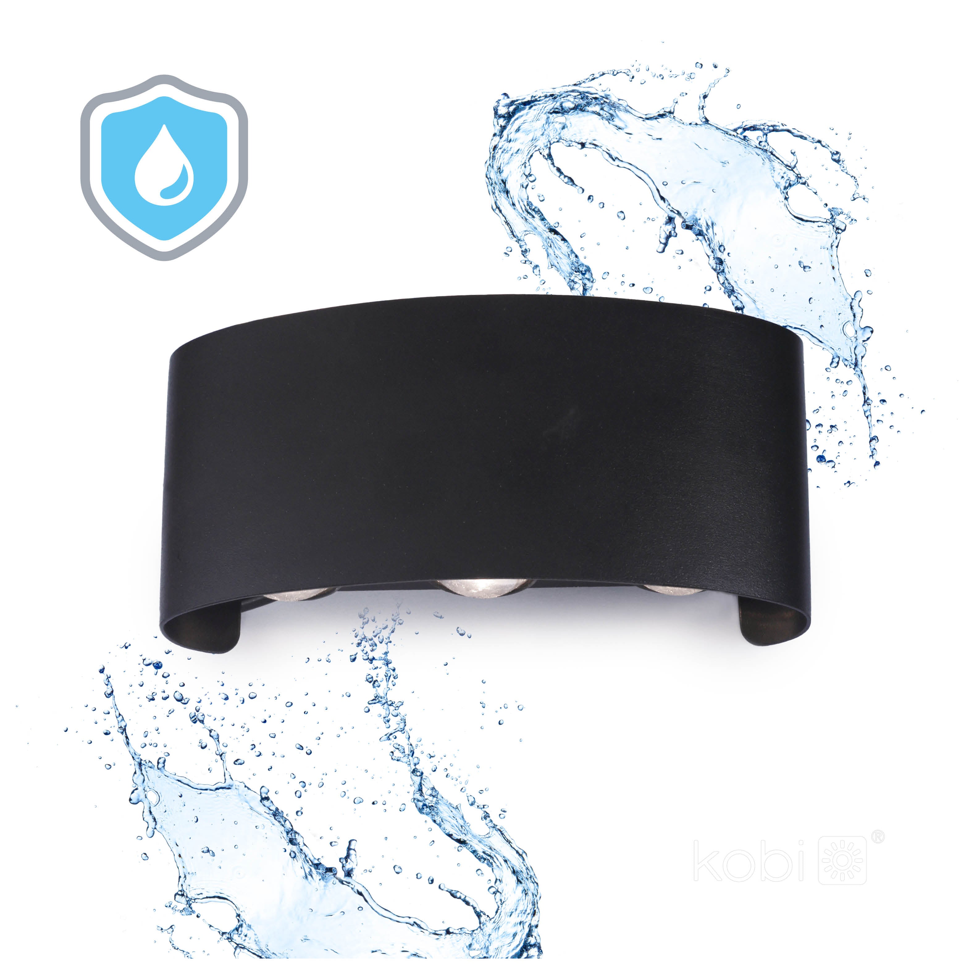 Garden wall lamp LED LUMEPRA 6W 3000K IP65 black Kobi
