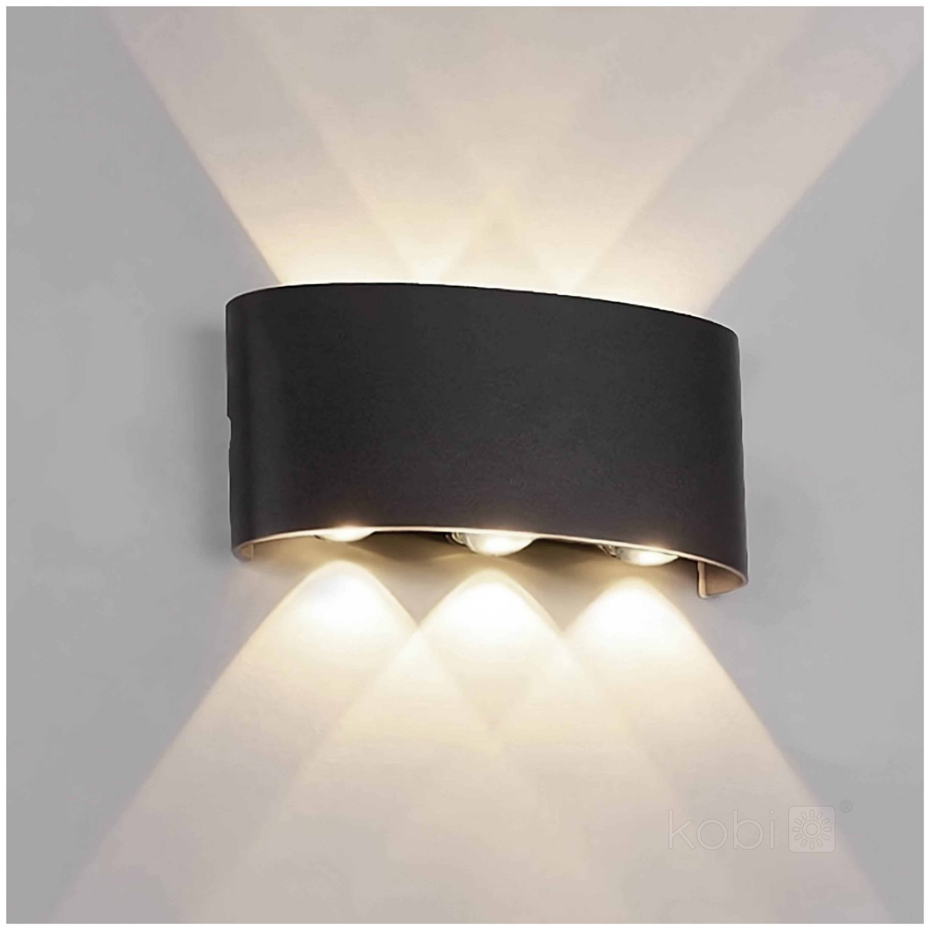 Garden wall lamp LED LUMEPRA 6W 4000K IP65 black Kobi