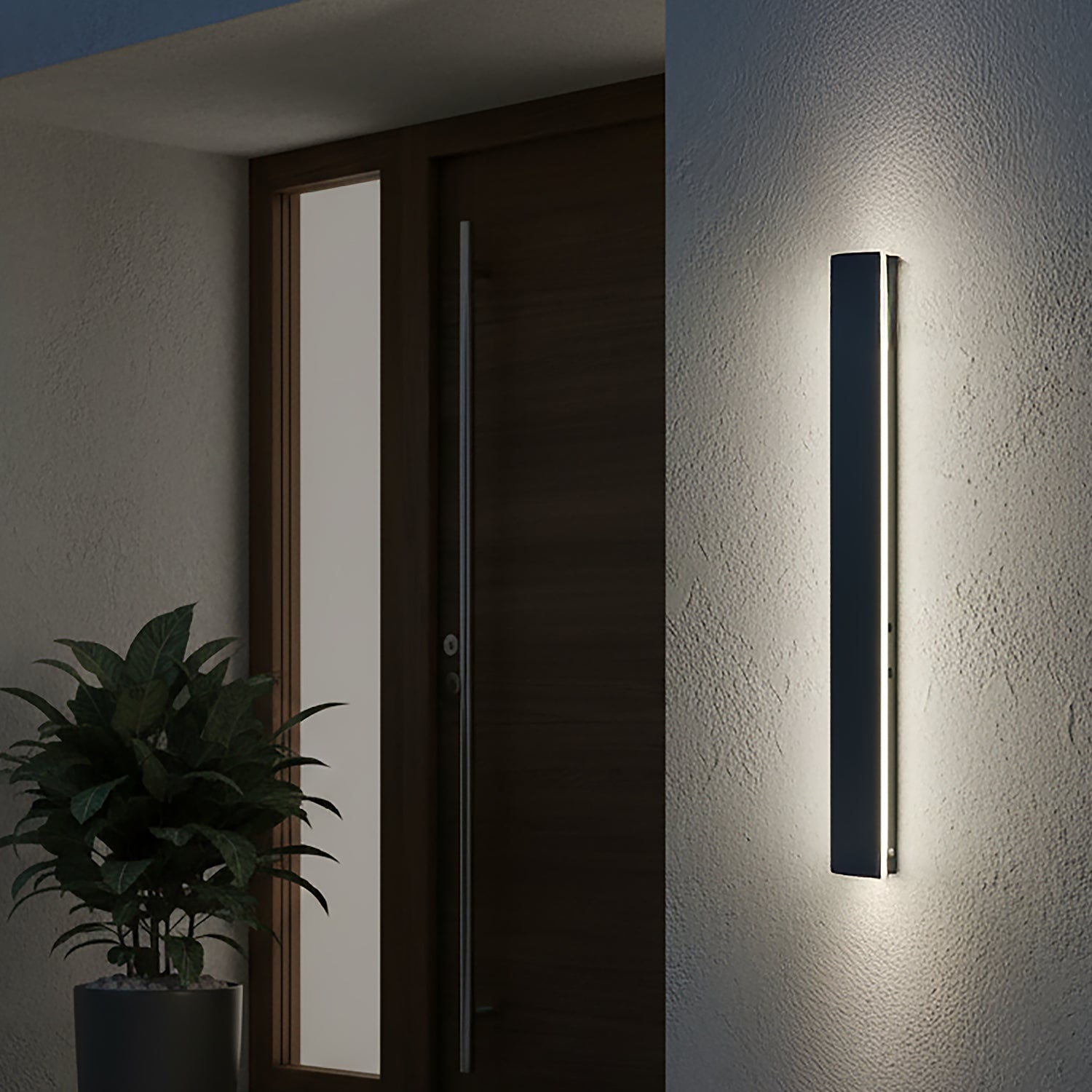 Garden wall lamp LED MIRANA 12W 60cm 4000K IP44 black Kobi