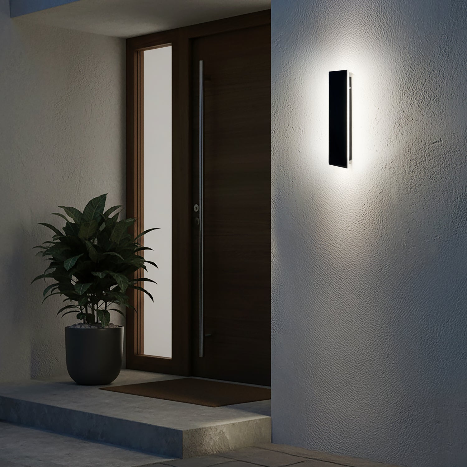 Garden wall lamp LED MIRANA 8W 30cm 4000K IP44 black Kobi