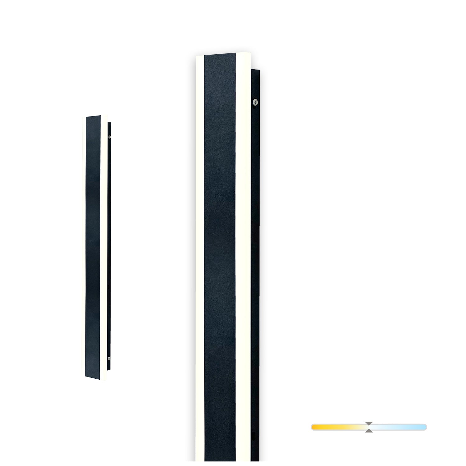 Garden wall lamp LED MIRANA S 12W 60cm 4000K IP44 black Kobi