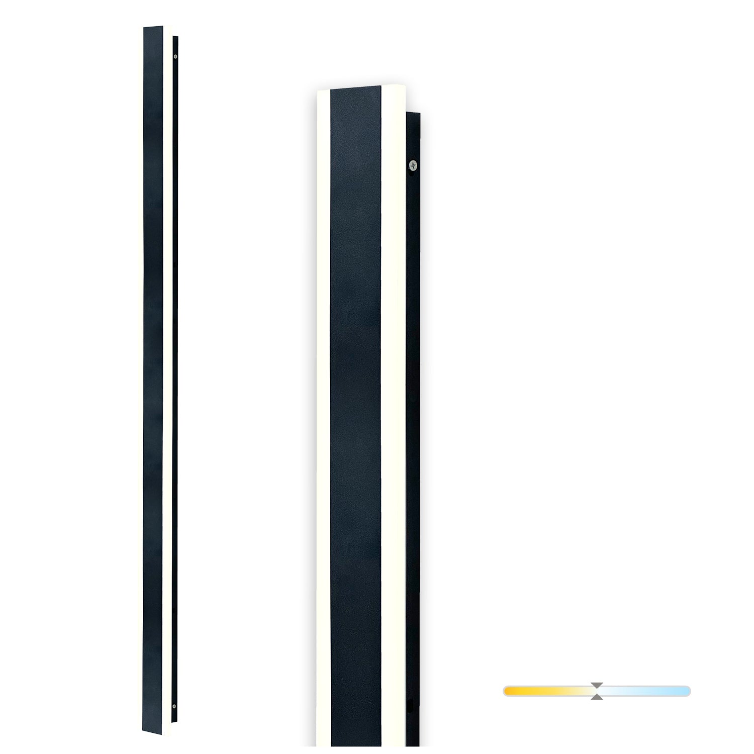 Garden wall lamp LED MIRANA S 25W 120cm 4000K IP44 black Kobi