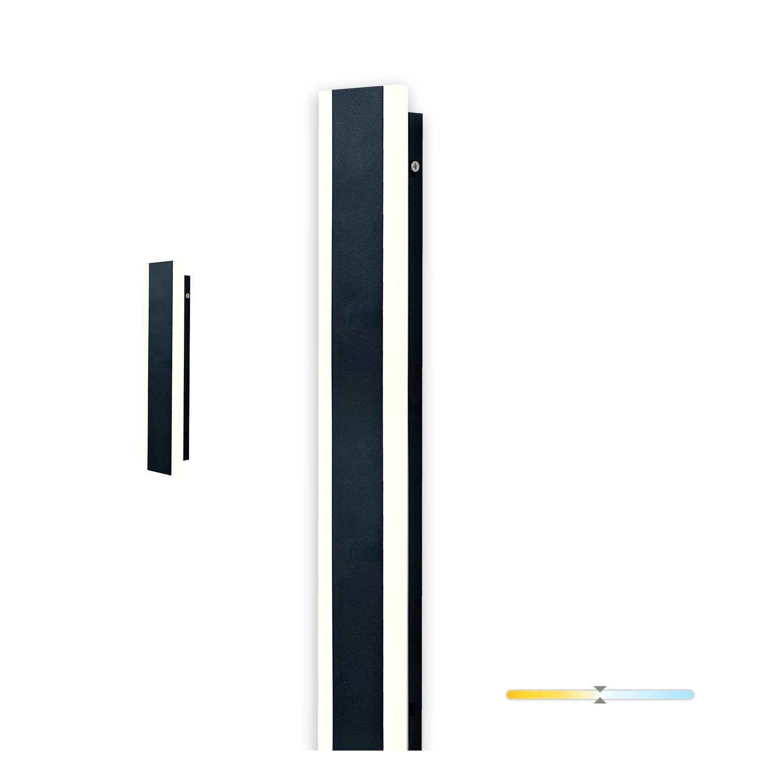Garden wall lamp LED MIRANA S 8W 30cm 4000K IP44 black Kobi