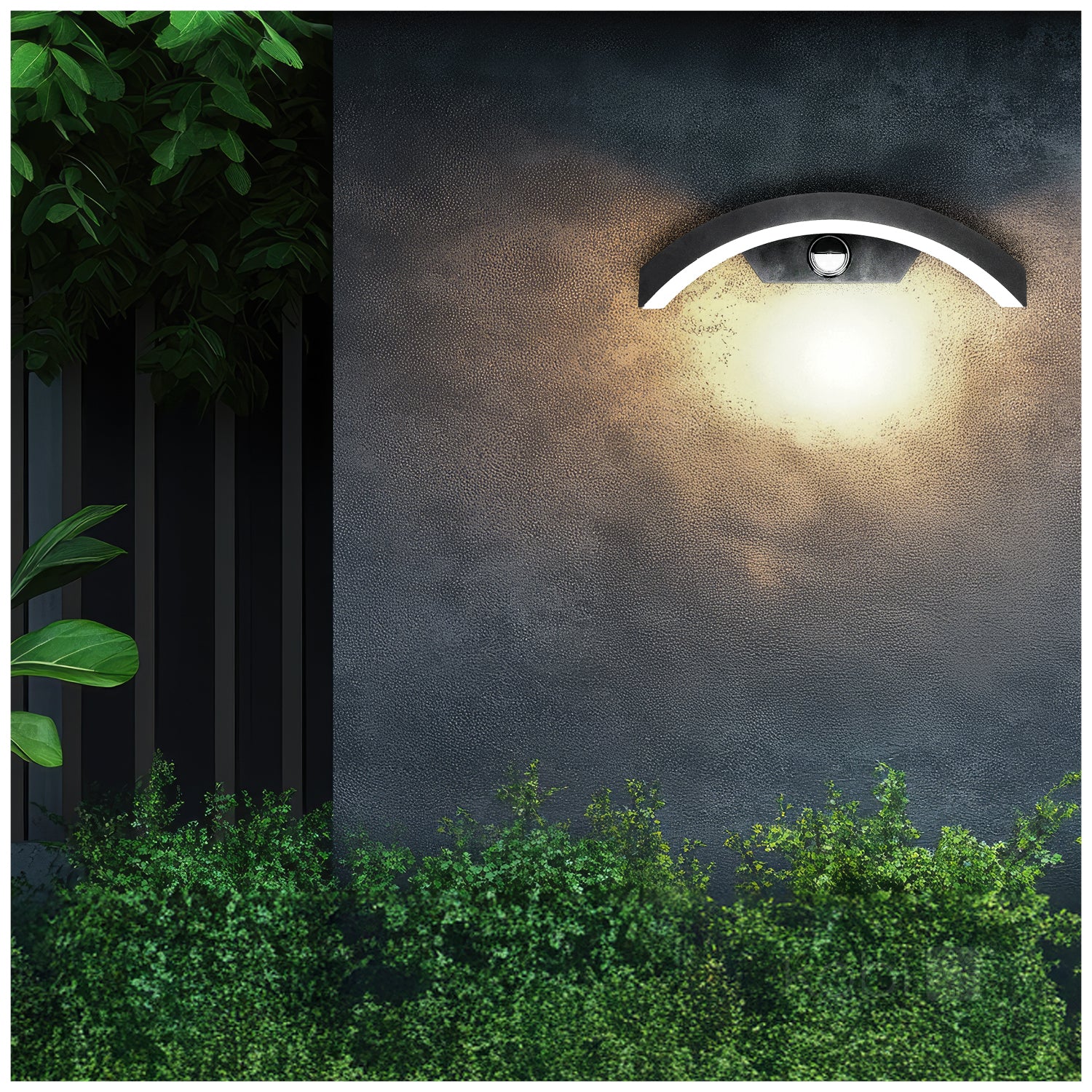 Garden wall lamp LED OME 10W 4000K LX IP54 black LED2B