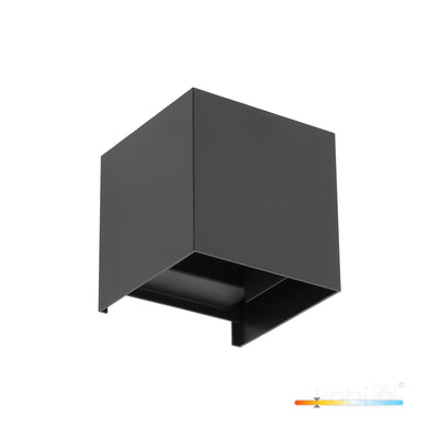 Garden wall lamp LED QUERK 2x2W 3000K IP54 550lm black LED2B