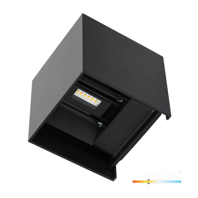 Garden wall lamp LED QUERK 2x3W 3000K IP54 black LED2B