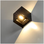Garden wall lamp LED QUERK 2x3W 3000K IP54 black LED2B