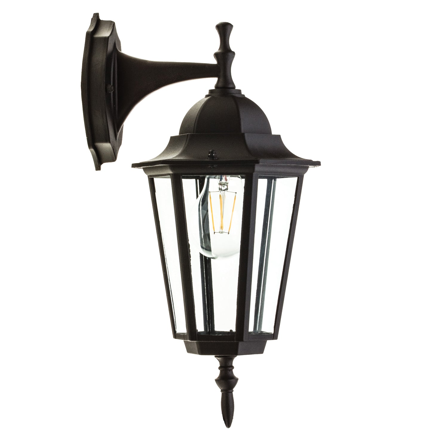 Garden wall lamp LO4102 1xE27 IP54 black Kobi