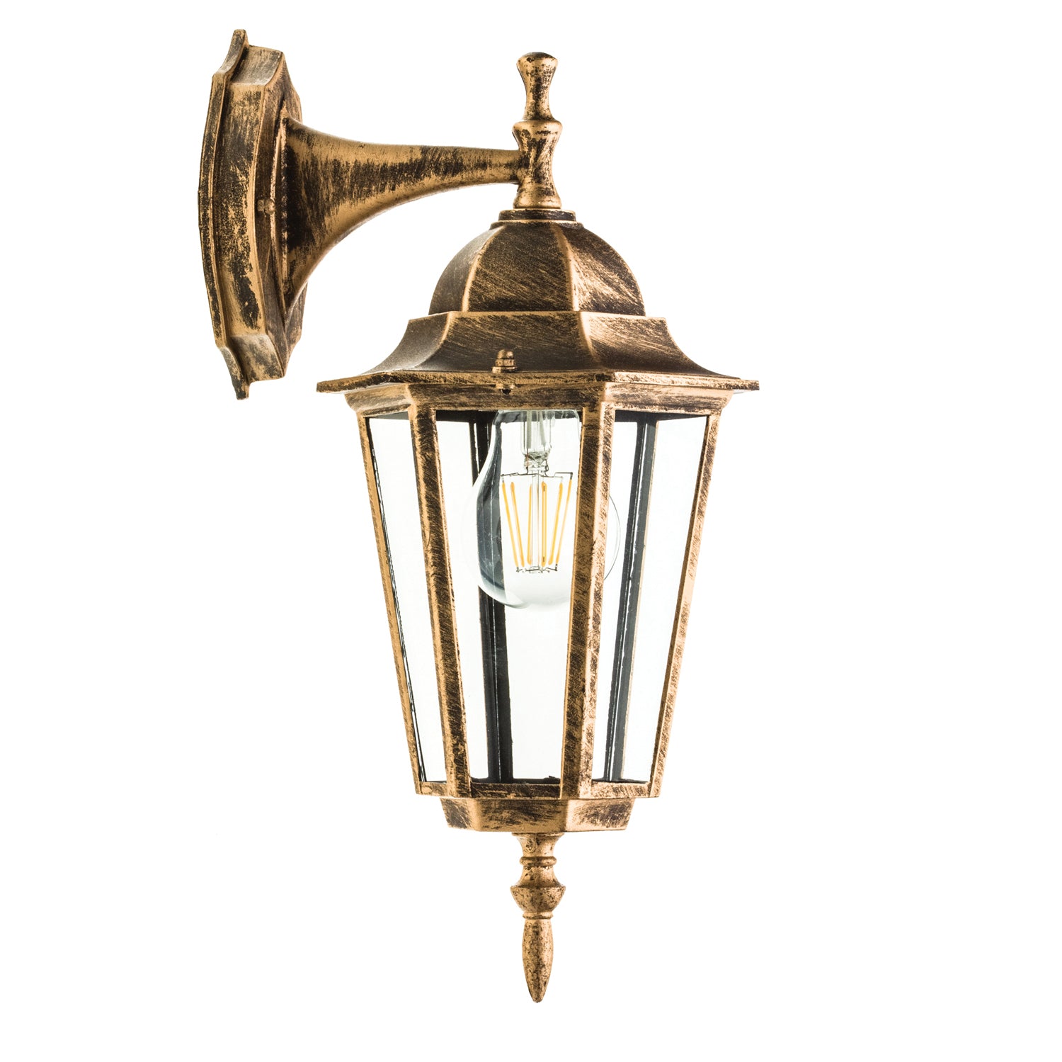 Garden wall lamp LO4102 1xE27 IP54 gold Kobi