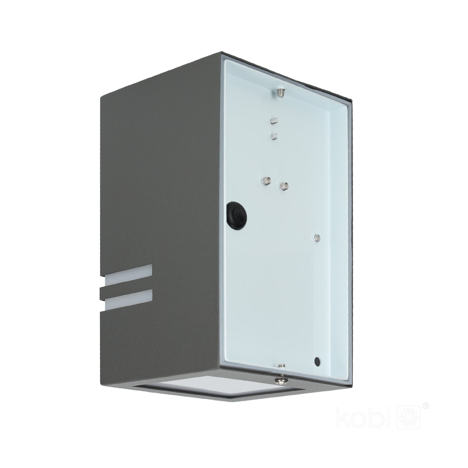 Garden wall lamp QUAZAR 11 1xGU10 IP44 grey Kobi