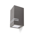 Garden wall lamp QUAZAR 11 1xGU10 IP44 grey Kobi