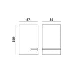 Garden wall lamp QUAZAR 11 1xGU10 IP44 grey Kobi