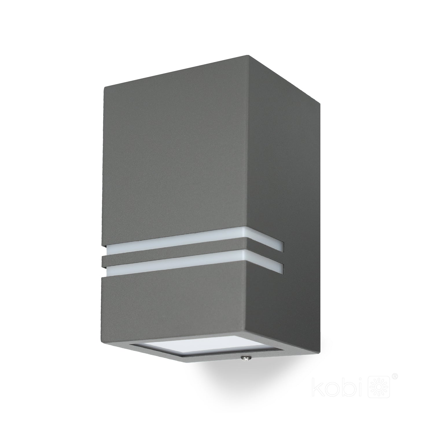 Garden wall lamp QUAZAR 11 1xGU10 IP44 grey Kobi