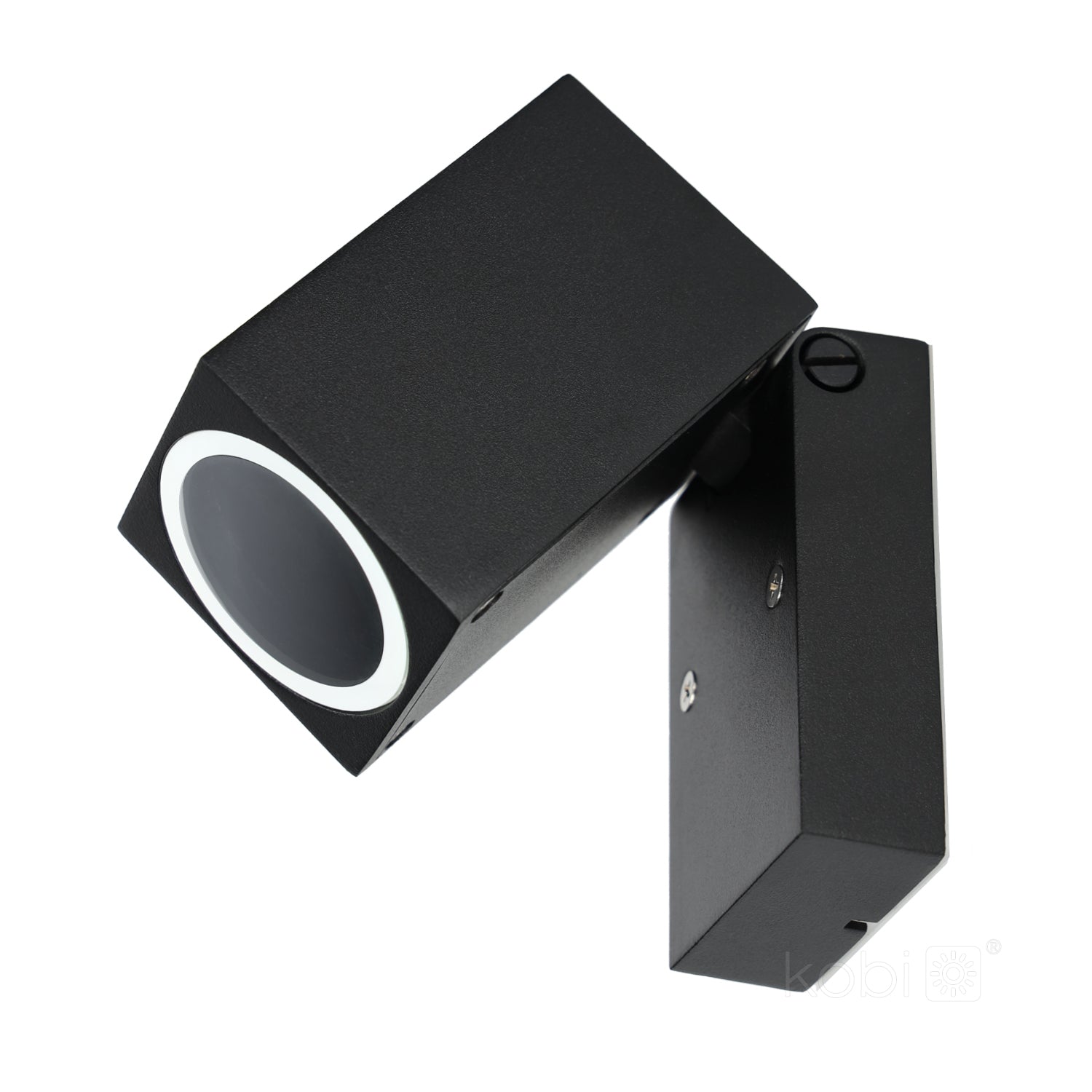 Garden wall lamp QUAZAR 15 1xGU10 IP44 black Kobi