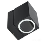 Garden wall lamp QUAZAR 15 1xGU10 IP44 black Kobi