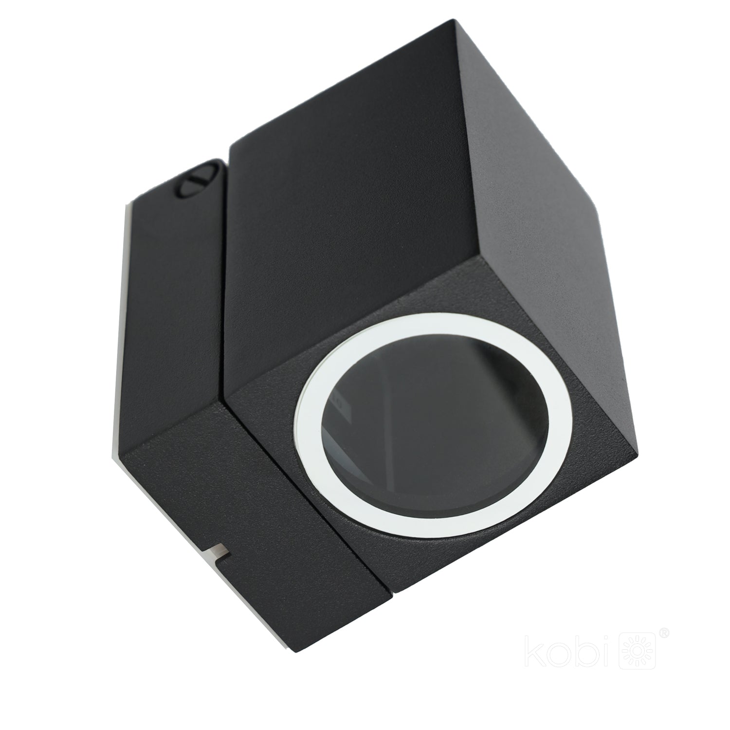 Garden wall lamp QUAZAR 15 1xGU10 IP44 black Kobi