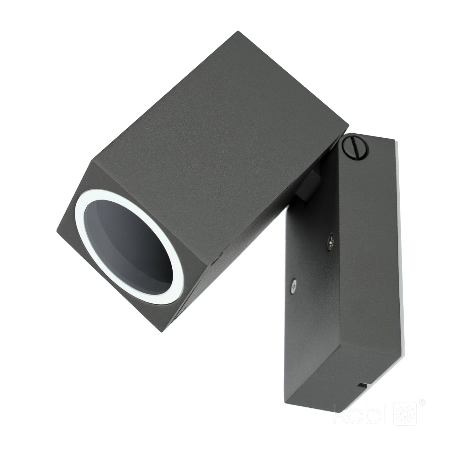 Garden wall lamp QUAZAR 15 1xGU10 IP44 grey Kobi