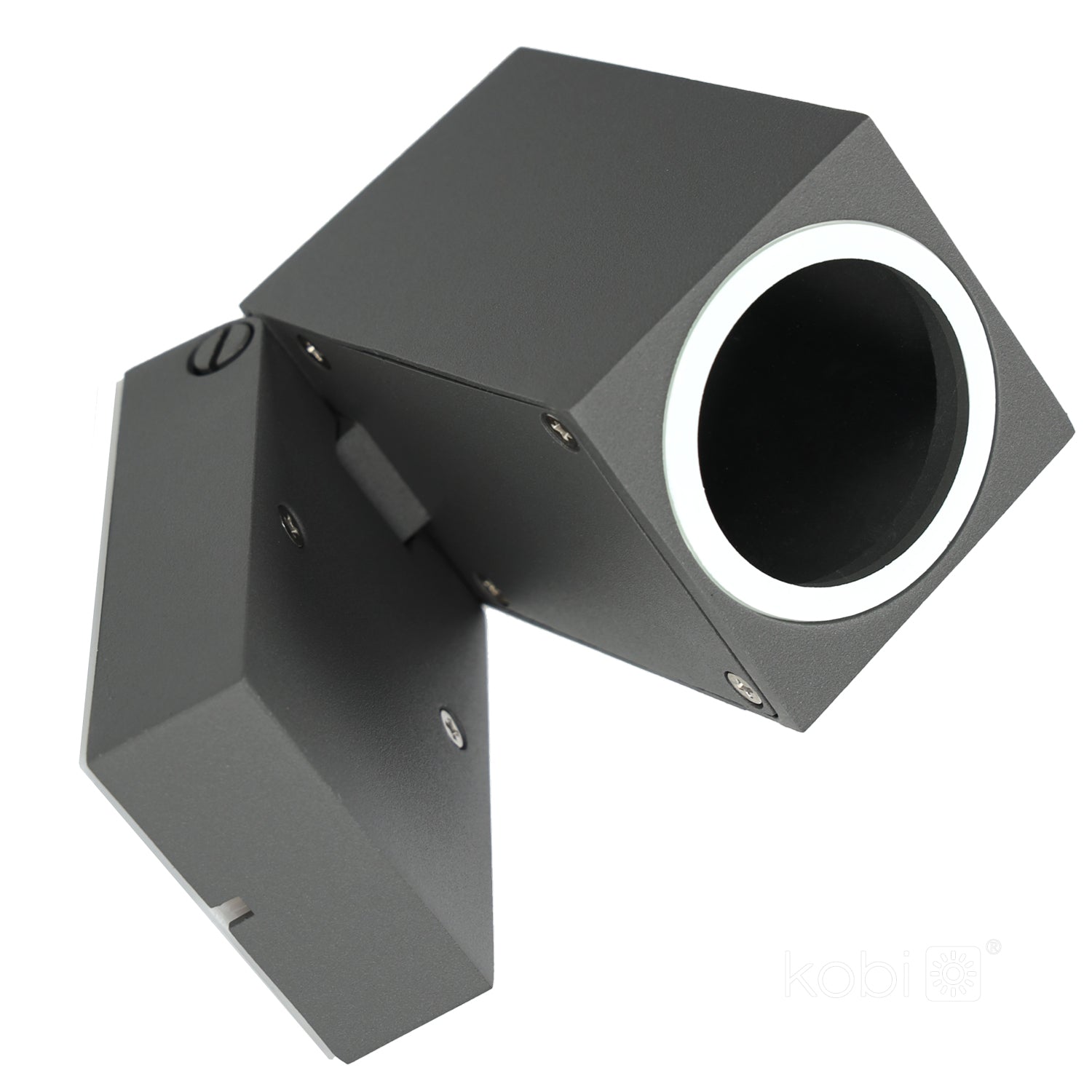 Garden wall lamp QUAZAR 15 1xGU10 IP44 grey Kobi