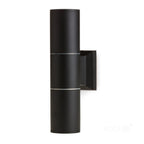 Garden wall lamp QUAZAR 3 2xGU10 IP44 black Kobi