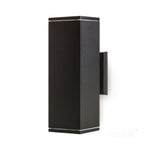 Garden wall lamp QUAZAR 4 2xGU10 IP44 black Kobi