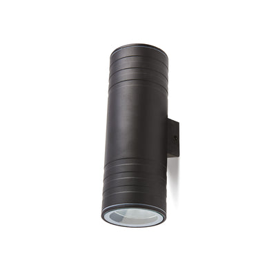 Garden wall lamp QUAZAR 5 2xGU10 IP44 black Kobi