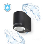 Garden wall lamp QUAZAR 8 1xGU10 IP44 black Kobi