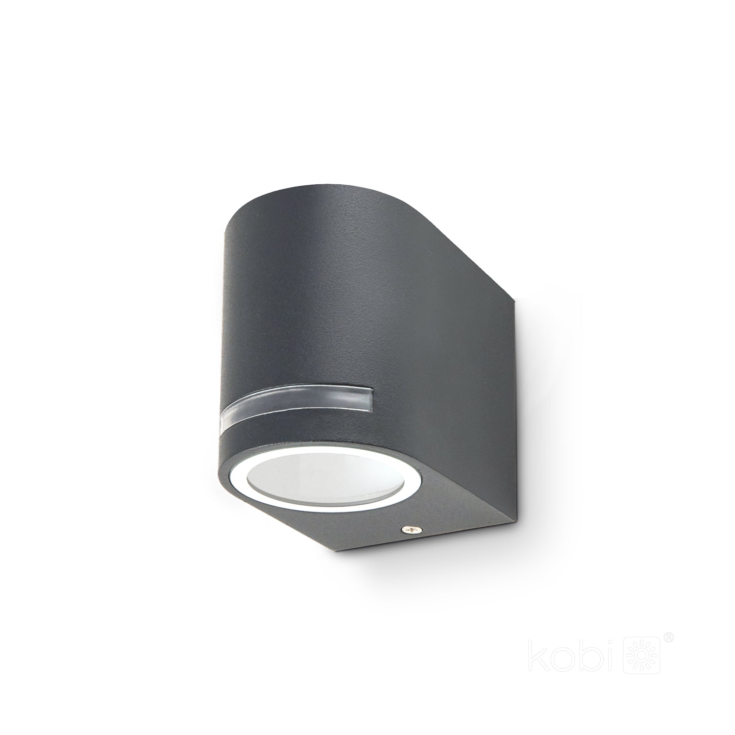 Garden wall lamp QUAZAR 8 1xGU10 IP44 grey Kobi