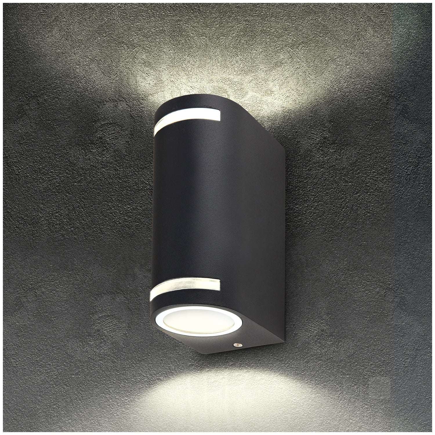 Garden wall lamp QUAZAR 9 2xGU10 IP44 black Kobi