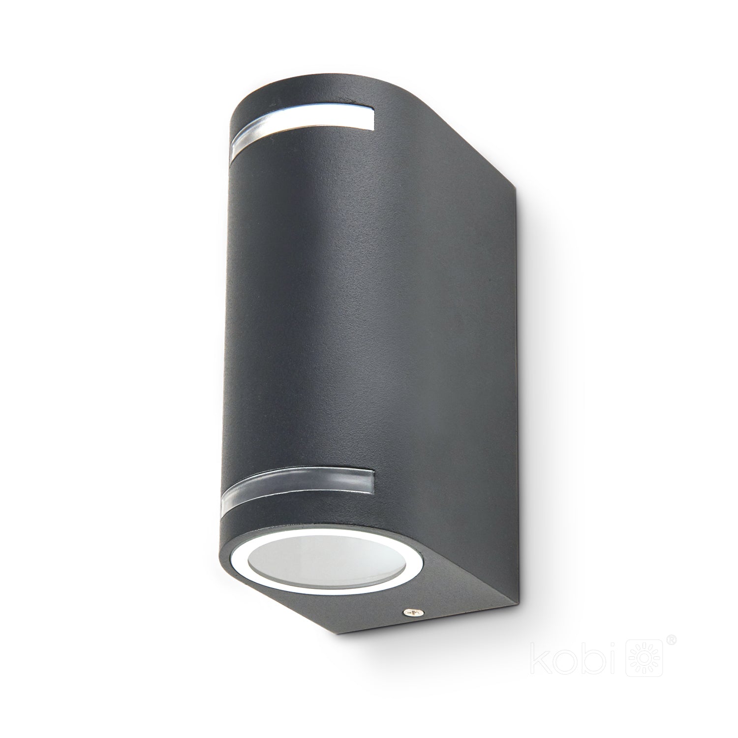 Garden wall lamp QUAZAR 9 2xGU10 IP44 grey Kobi