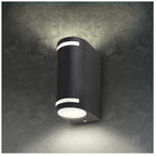 Garden wall lamp QUAZAR 9 2xGU10 IP44 grey Kobi