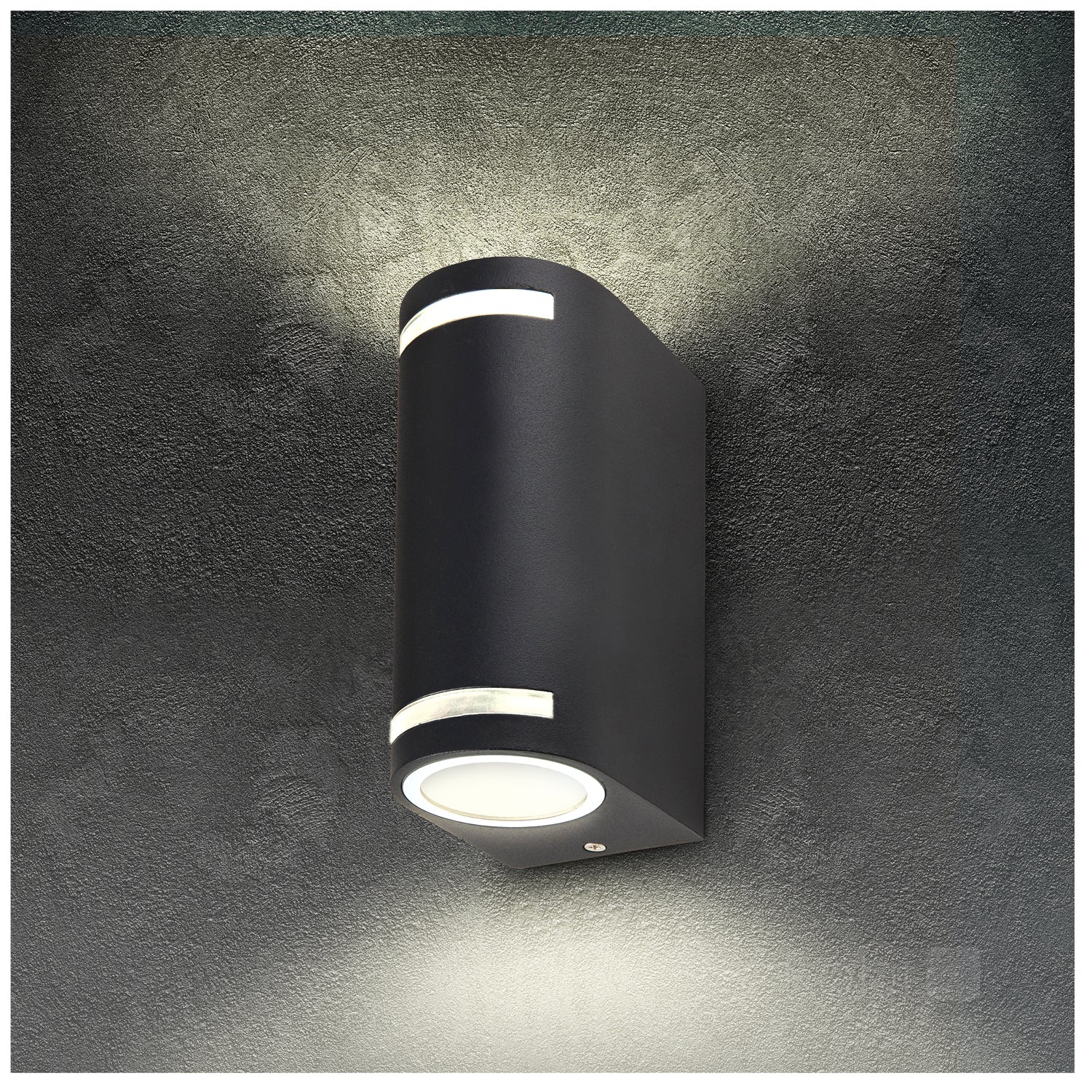 Garden wall lamp QUAZAR 9 2xGU10 IP44 grey Kobi