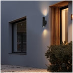 Garden wall lamp QUERK 3 2xGU10 IP54 black LED2B