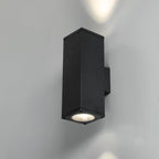 Garden wall lamp QUERK 4 2xGU10 IP54 black LED2B