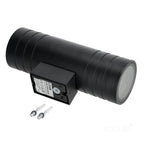 Garden wall lamp QUERK 5 2xGU10 IP54 black LED2B
