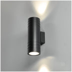 Garden wall lamp QUERK 5 2xGU10 IP54 black LED2B