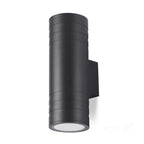 Garden wall lamp QUERK 5 2xGU10 IP54 black LED2B