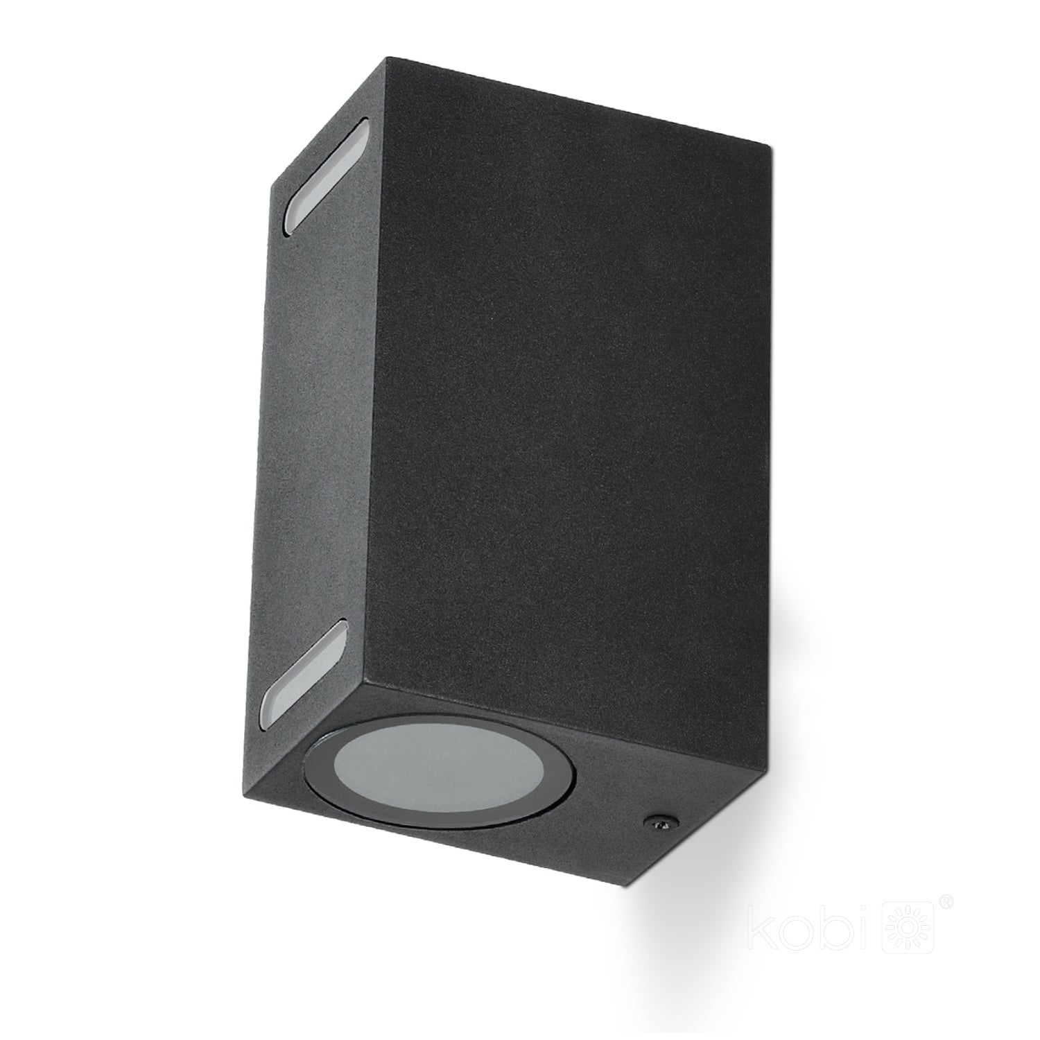 Garden wall lamp QUERK 7 2xGU10 IP54 black LED2B