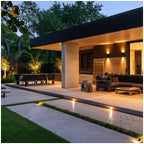 Garden wall lamp QUERK 7 2xGU10 IP54 black LED2B