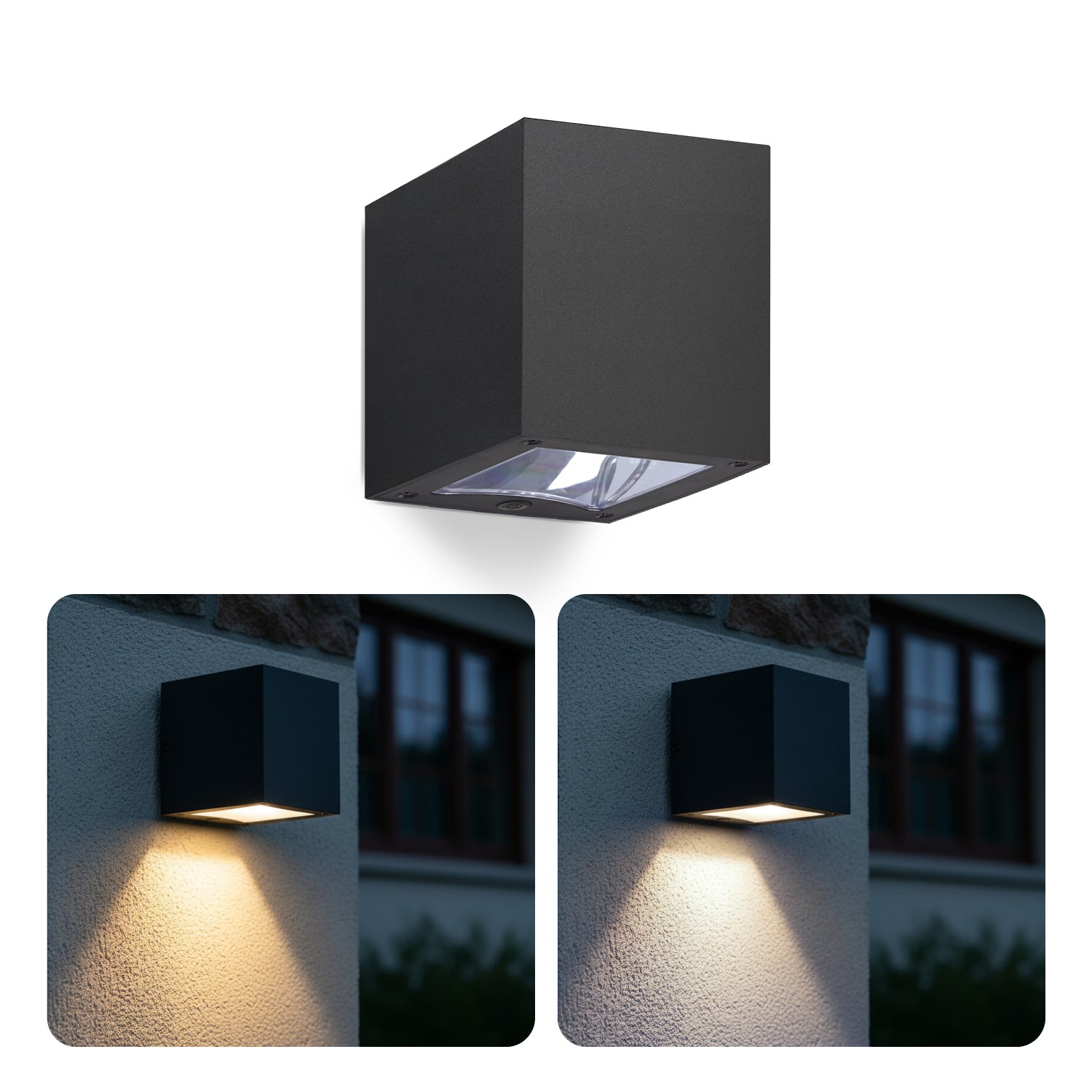 Solar garden wall lamp LED QUERK 2CCT IP54 LED2B