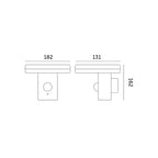 Garden wall lamp SOLARIS 2 5,5W 4000K IP44 Kobi