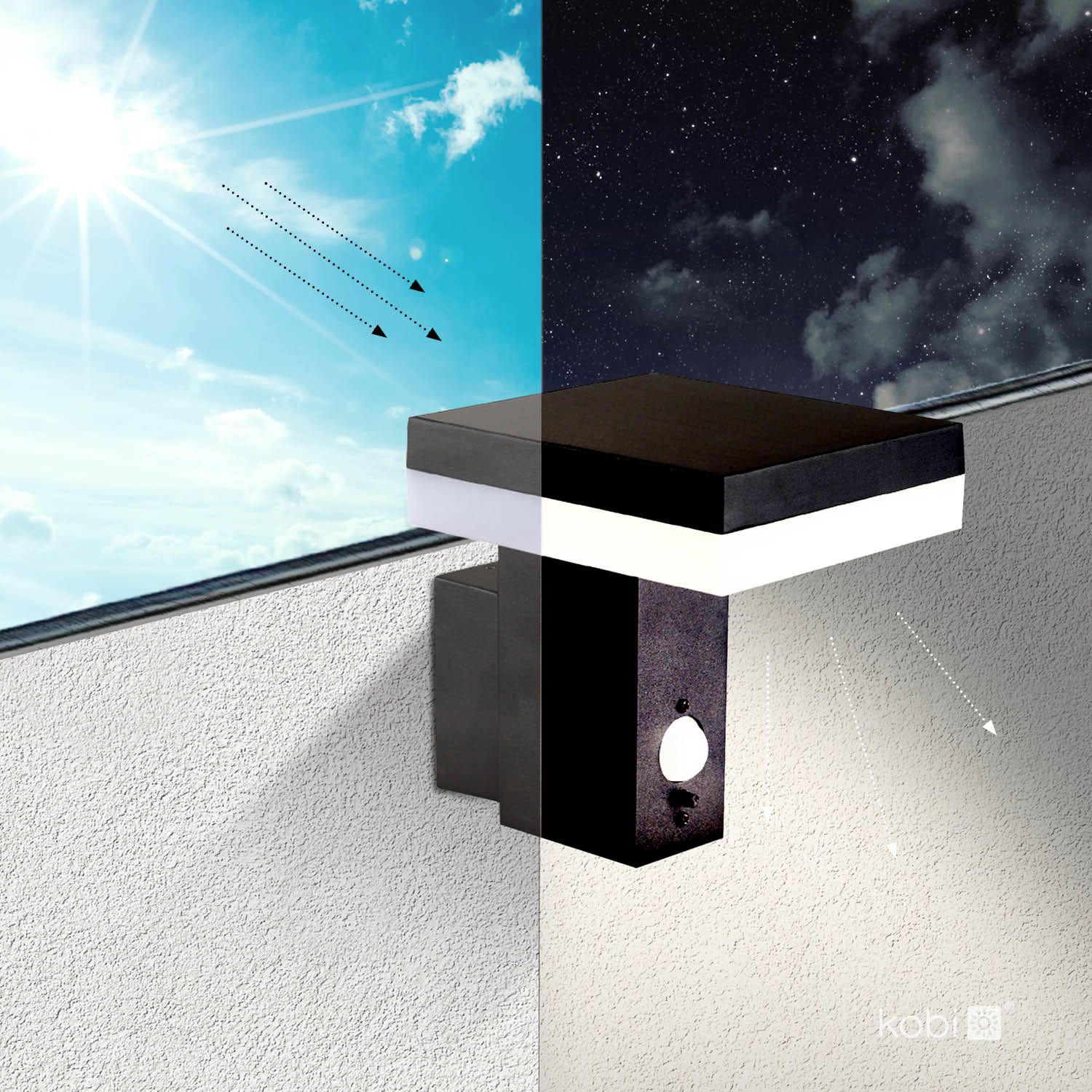 Garden wall lamp SOLARIS 2 5,5W 4000K IP44 Kobi