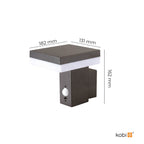 Garden wall lamp SOLARIS 2 5,5W 4000K IP44 Kobi